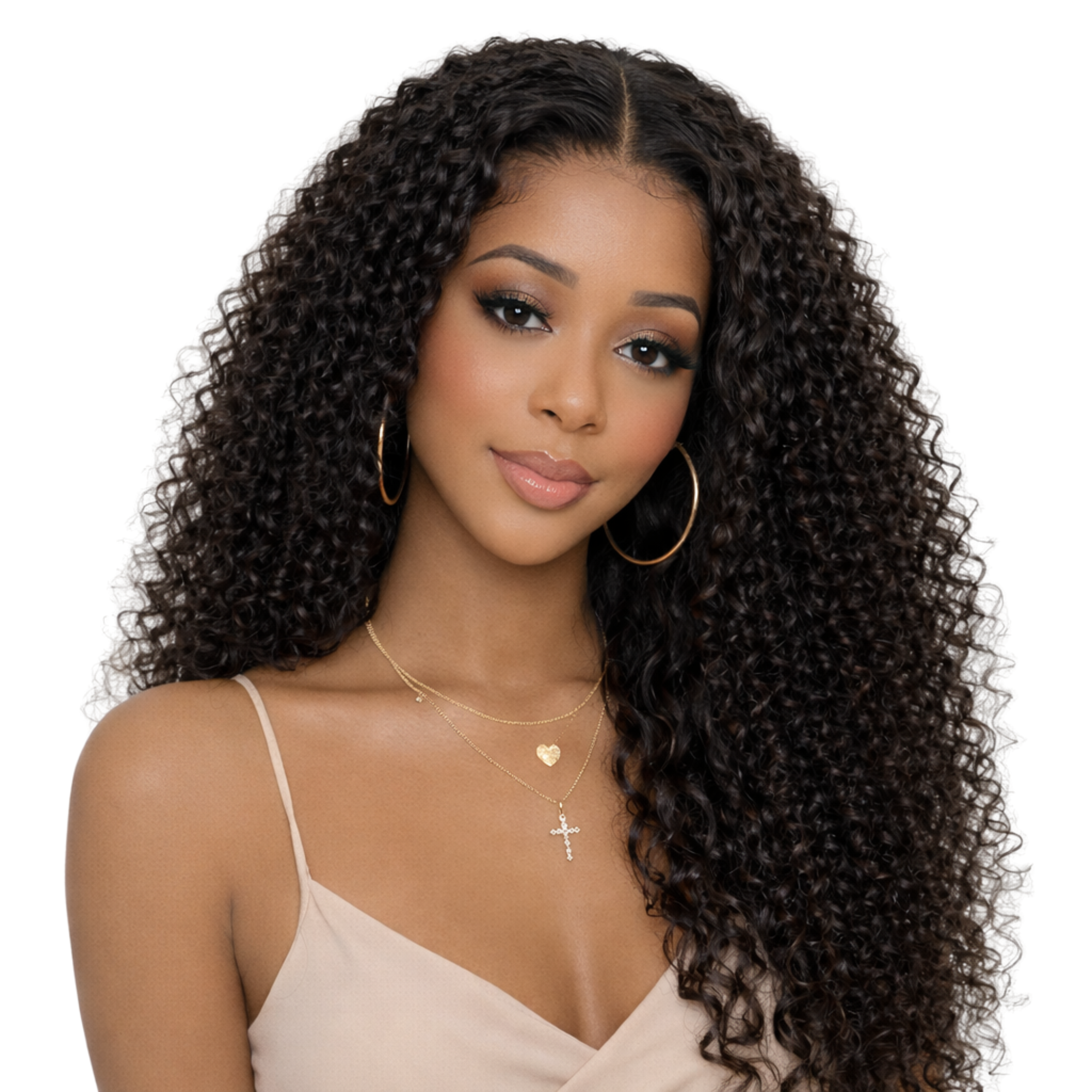 Perruque Jerry Curly - 13x4 Lace Transparente - 100% Raw Hair