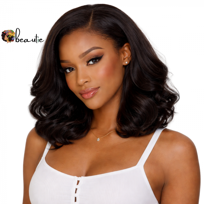 134 -body wave lace glueless-12pouces