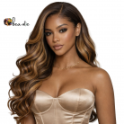 Perruque Body Wave Glueless Lace Frontal 13x6 - 24" Couleur P4/27