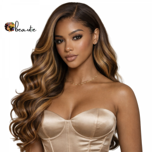 Perruque Body Wave Glueless Lace Frontal 13x6 - 24" Couleur P4/27