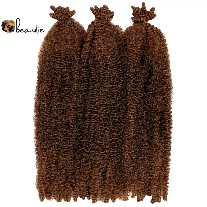Mèches XPRESSION SPRINGY AFRO TWIST 16 pouces-4 Mèches XPRESSION SPRINGY AFRO TWIST 16 pouces-4